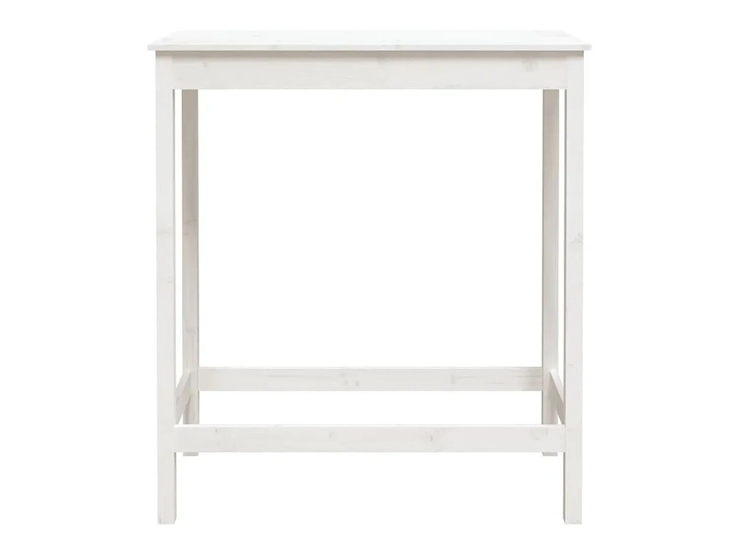 Móvel de bar 100x50x110 cm madeira de pinho maciça PT322790 Branco