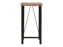 Móvel De Bar* Móvel de bar 55x55x107 cm madeira recuperada maciça e ferro PT450426 Multicor