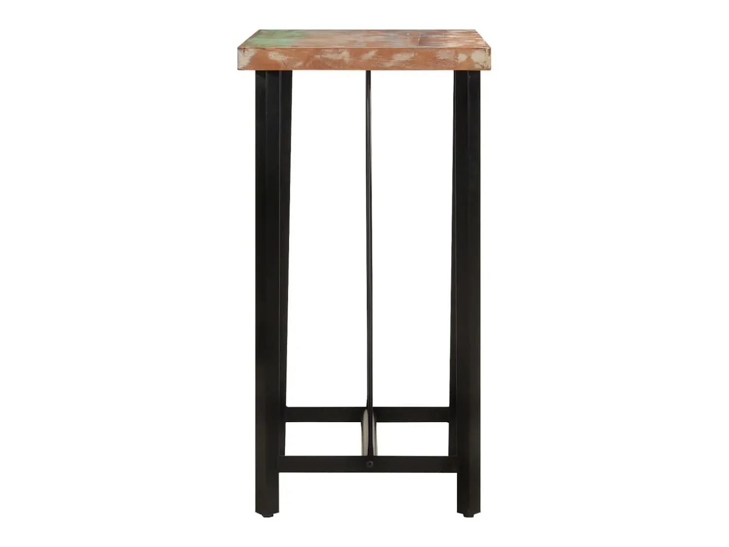 Móvel De Bar* Móvel de bar 55x55x107 cm madeira recuperada maciça e ferro PT450426 Multicor