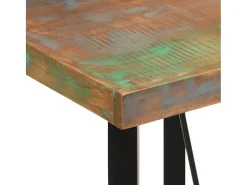 Móvel De Bar* Móvel de bar 55x55x107 cm madeira recuperada maciça e ferro PT450426 Multicor