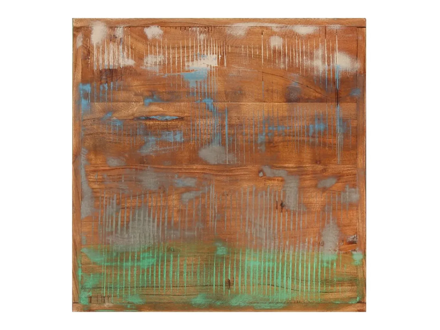 Móvel De Bar* Móvel de bar 55x55x107 cm madeira recuperada maciça e ferro PT450426 Multicor