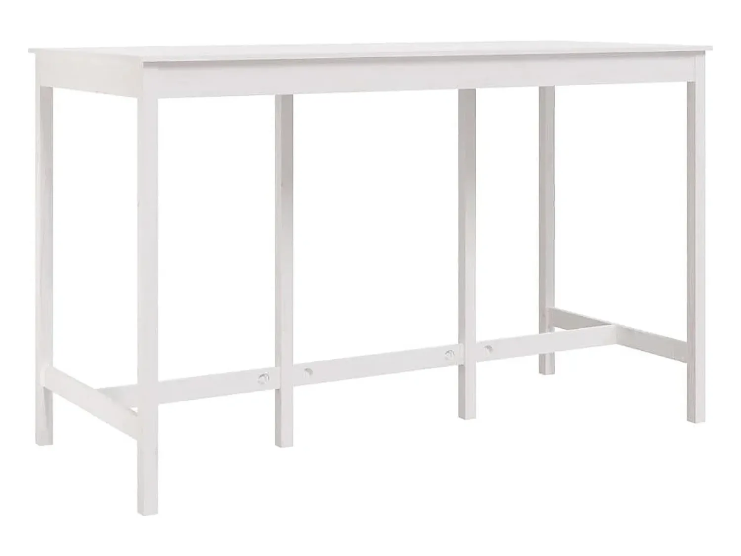Outlet Móvel de bar 180x80x110 cm madeira de pinho maciça PT150678 Branco