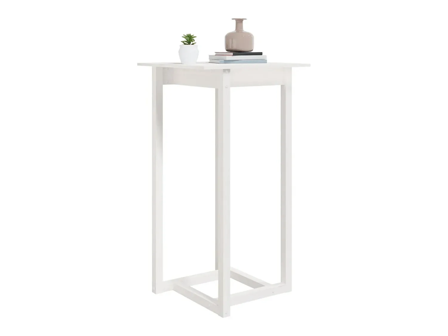 Móvel De Bar* Móvel de bar 60x60x110 cm pinho maciço PT576080 Branco