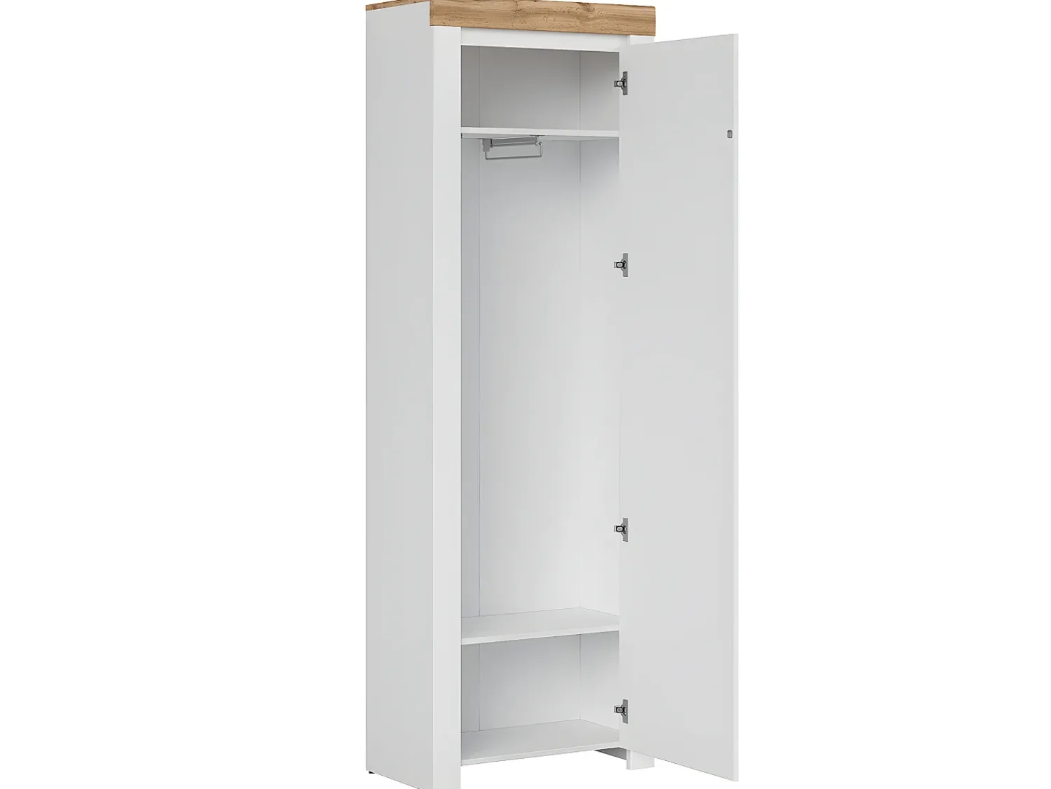 Móvel De Entrada*Petits-Meubles Móvel de corredor de 1 porta Hella e Madeira Branco