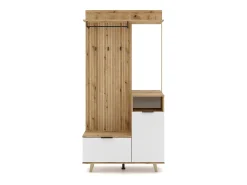 Móvel de entrada Nordic C carvalho evoke / tabilla / branco 100 cm^ Móvel De Entrada