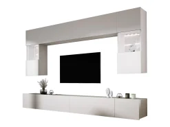 Móvel de parede: 10 portas, 20 prateleiras, Caxemira, largura: 300 cm, altura: AJUSTÁVEL, profundidade: 42 cm^ Móvel De Tv