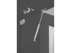 Móvel De Tv|Dmora Móvel de parede Luigi, conjunto de sala de TV com 4 portas, mobiliário de sala multiuso, 100% Fabricado em Itália, 260x30h180 cm, Antracite Preto