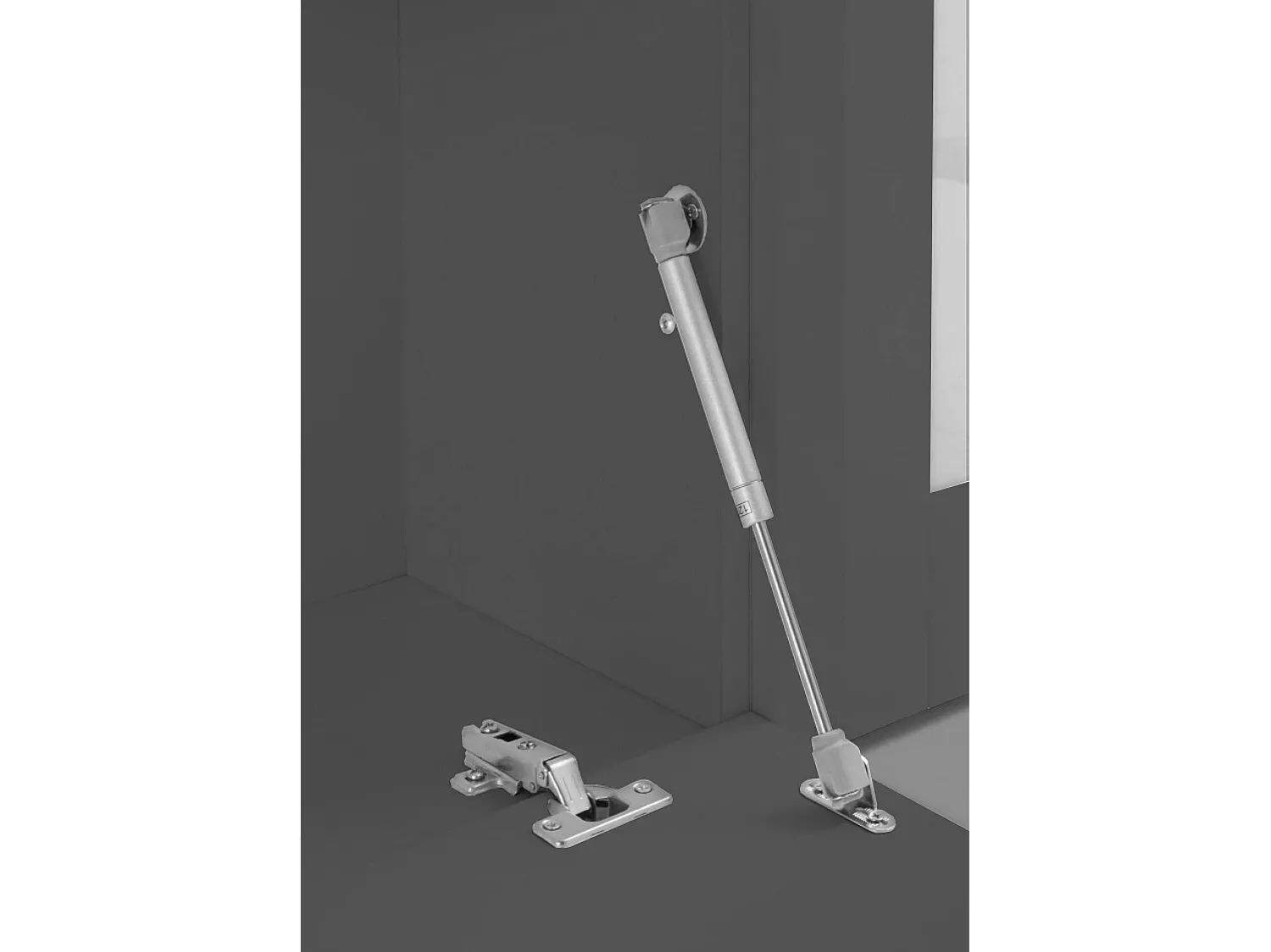 Móvel De Tv|Dmora Móvel de parede Luigi, conjunto de sala de TV com 4 portas, mobiliário de sala multiuso, 100% Fabricado em Itália, 260x30h180 cm, Antracite Preto