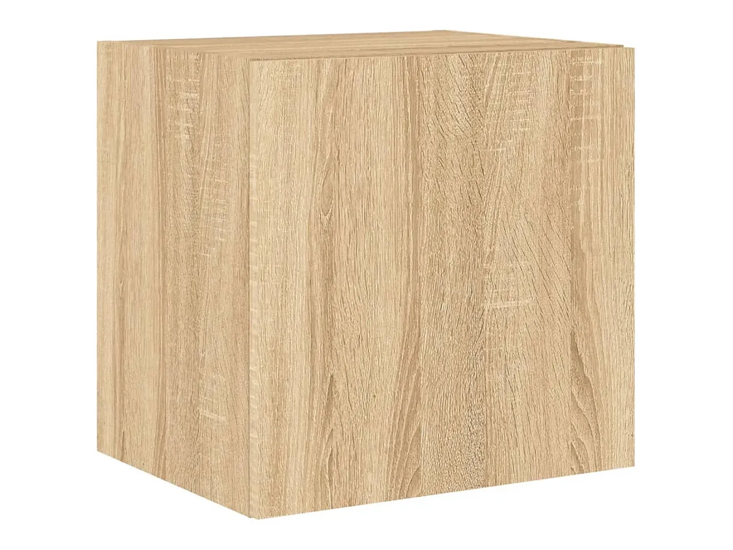 New Móvel de parede p/ TV c/ luzes LED 40,5x35x40cm carvalho sonoma PT517310 Castanho
