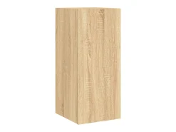 Clearance Móvel de parede p/ TV c/ luzes LED 30,5x35x70cm carvalho sonoma PT578747 Castanho