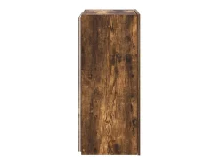 Móvel De Tv|vidaxl Móvel de parede p/ TV c/ luzes LED 40,5x35x80cm carvalho fumado Castanho