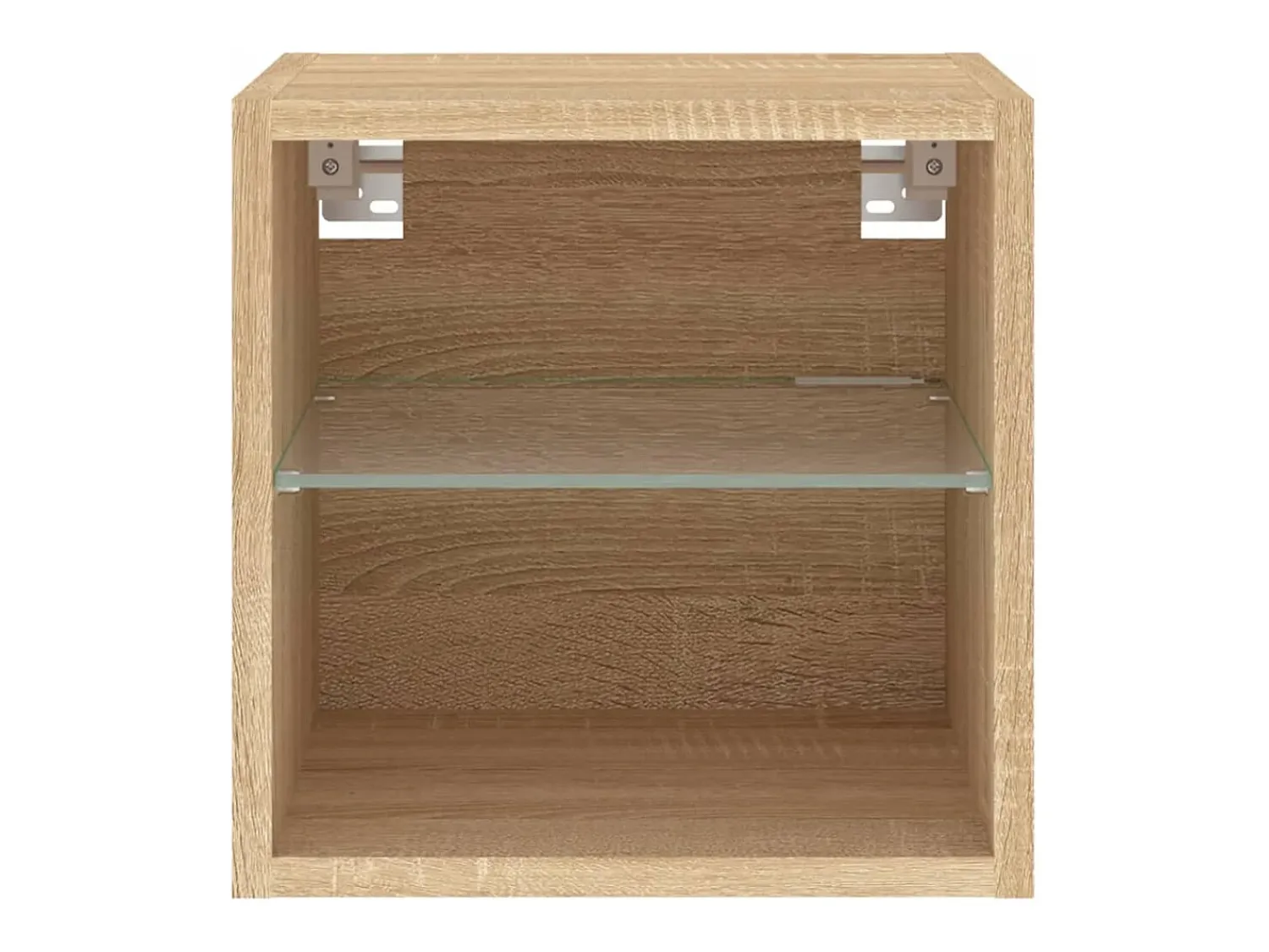 Móvel De Tv|vidaxl Móvel de parede p/ TV c/ luzes LED 30x28,5x30cm carvalho sonoma Natural claro
