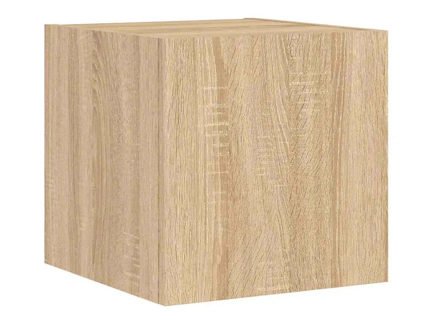 Móvel de parede p/ TV c/ luzes LED 30,5x35x30cm carvalho sonoma PT866470^ Móvel De Tv