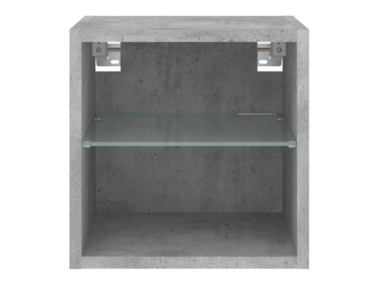 Móvel De Tv*vidaxl Móvel de parede p/ TV c/ luzes LED 30x28,5x30 cm cinza cimento Cinzento