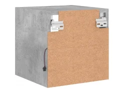 Móvel De Tv*vidaxl Móvel de parede p/ TV c/ luzes LED 30x28,5x30 cm cinza cimento Cinzento