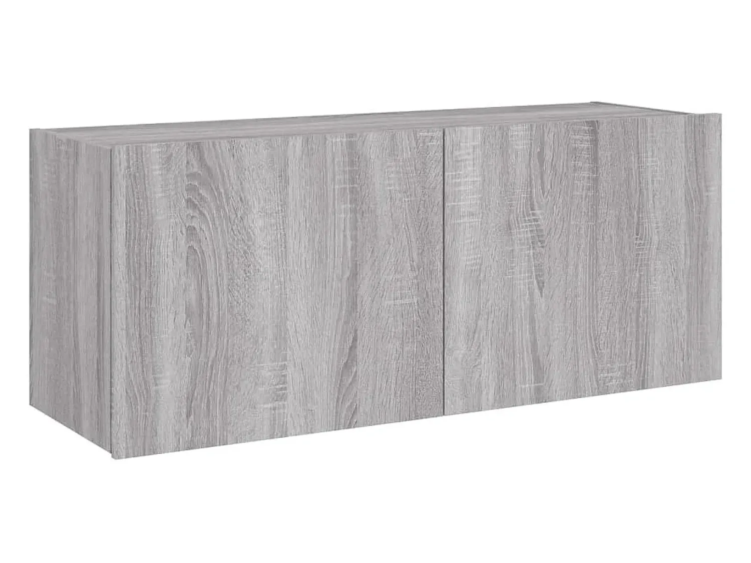 Online Móvel de parede p/ TV c/ luzes LED 100x35x41 cm sonoma PT152395 Cinzento