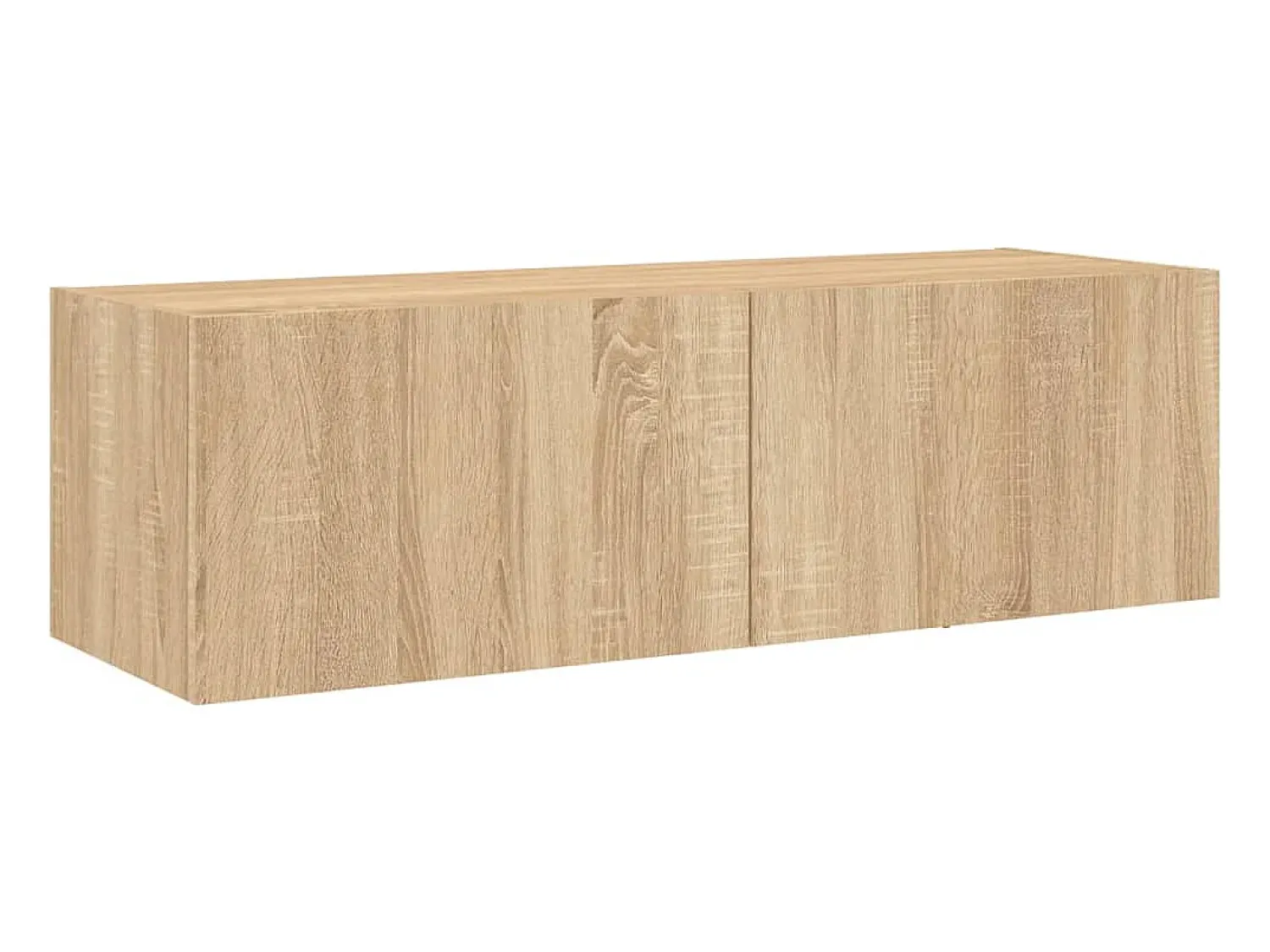 Best Móvel de parede p/ TV c/ luzes LED 100x35x31 cm carvalho sonoma PT293373 Castanho