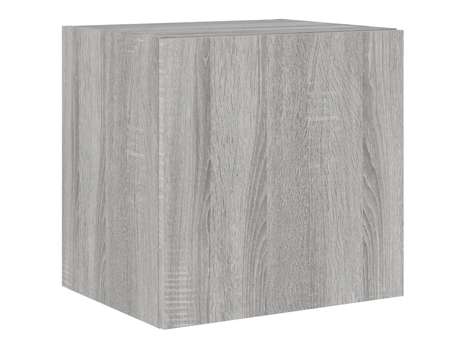 Móvel de parede p/ TV c/ luzes LED 40,5x35x40cm sonoma PT970493 Cinzento