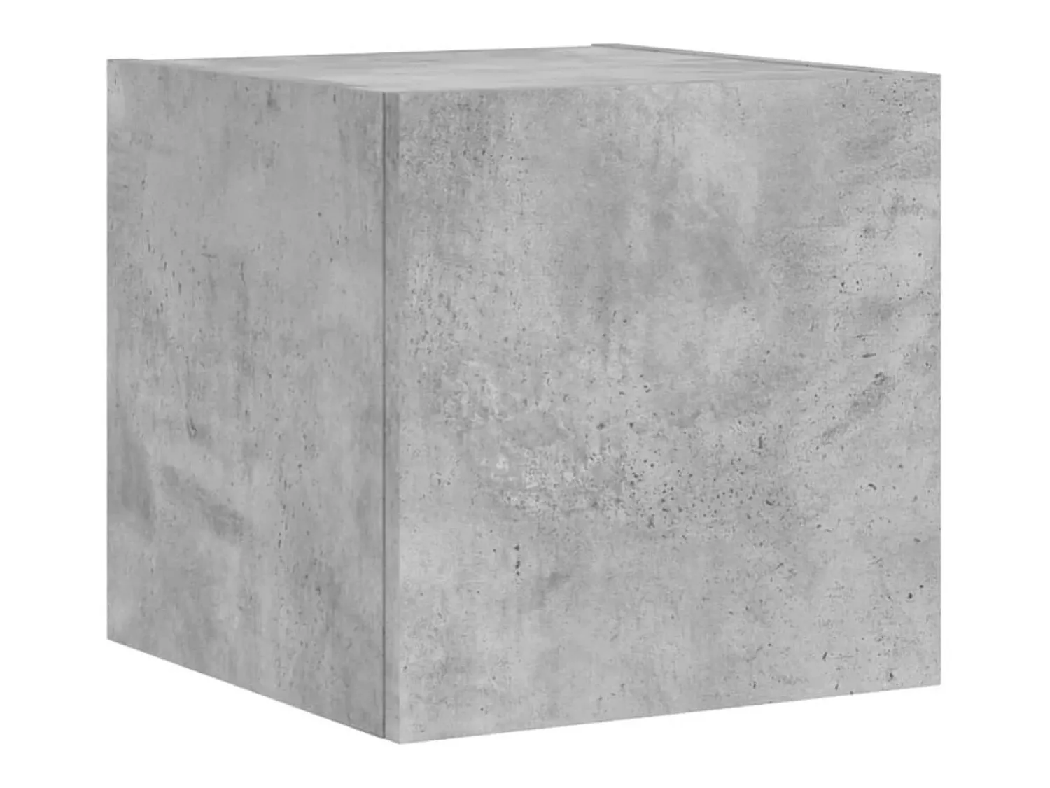 Clearance Móvel de parede p/ TV c/ luzes LED 30,5x35x30 cm cinza cimento PT883454 Cinzento