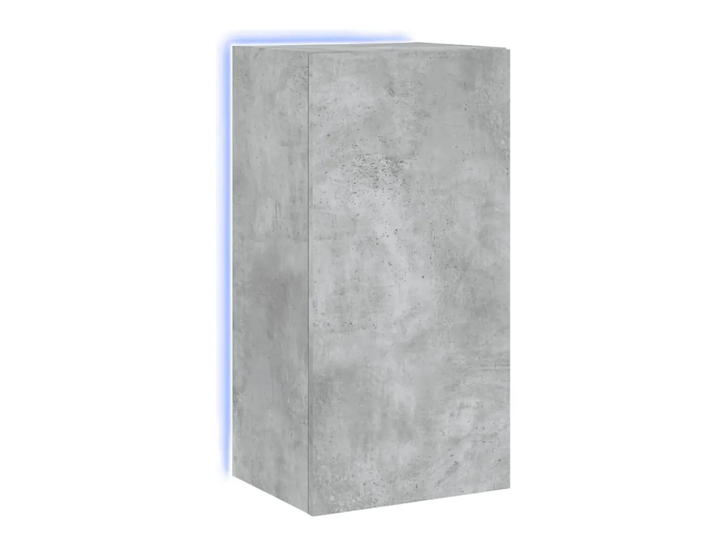 Móvel de parede p/ TV c/ luzes LED 40,5x35x80 cm cinza cimento PT290115^ Móvel De Tv