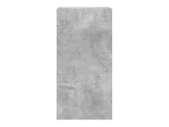 vidaxl Móvel de parede p/ TV c/ luzes LED 40,5x35x80 cm cinza cimento^ Móvel De Tv