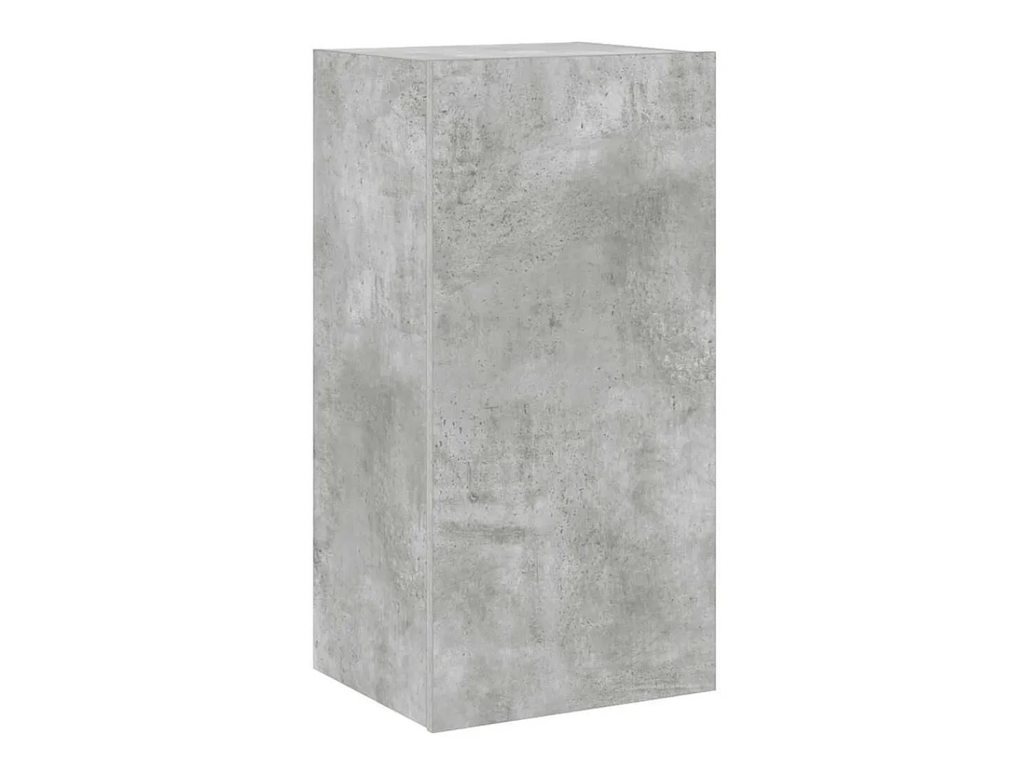 vidaxl Móvel de parede p/ TV c/ luzes LED 40,5x35x80 cm cinza cimento^ Móvel De Tv