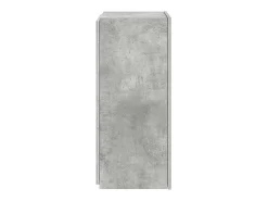 vidaxl Móvel de parede p/ TV c/ luzes LED 40,5x35x80 cm cinza cimento^ Móvel De Tv