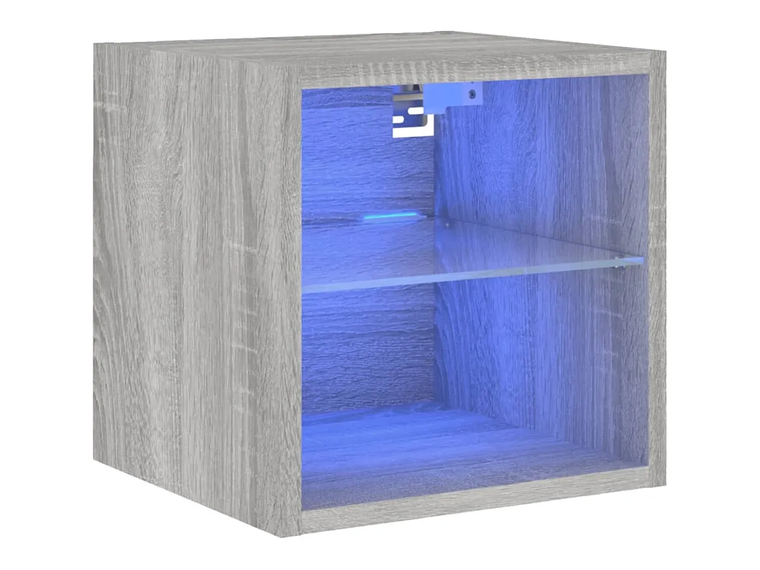 Móvel De Tv* Móvel de parede p/ TV c/ luzes LED 30x28,5x30cm sonoma PT871233 Cinzento