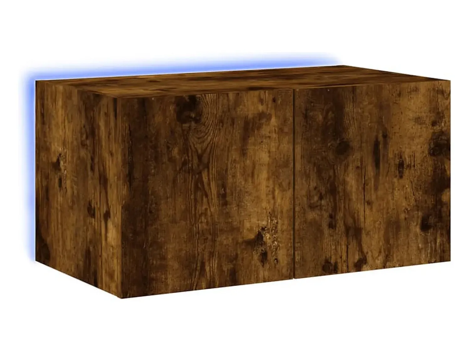 Online Móvel de parede p/ TV c/ luzes LED 60x35x31 cm carvalho fumado PT176516 Castanho