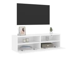Móvel De Tv| Móvel de parede p/ TV 100x30x30 cm derivados de madeira PT933878 Branco