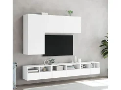 Móvel De Tv* Móvel de parede p/ TV 60x30x30 cm derivados de madeira PT465759 Branco