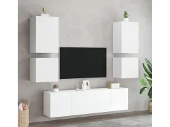 Clearance Móvel de parede p/ TV 40,5x30x40 cm derivados de madeira PT184828 Branco