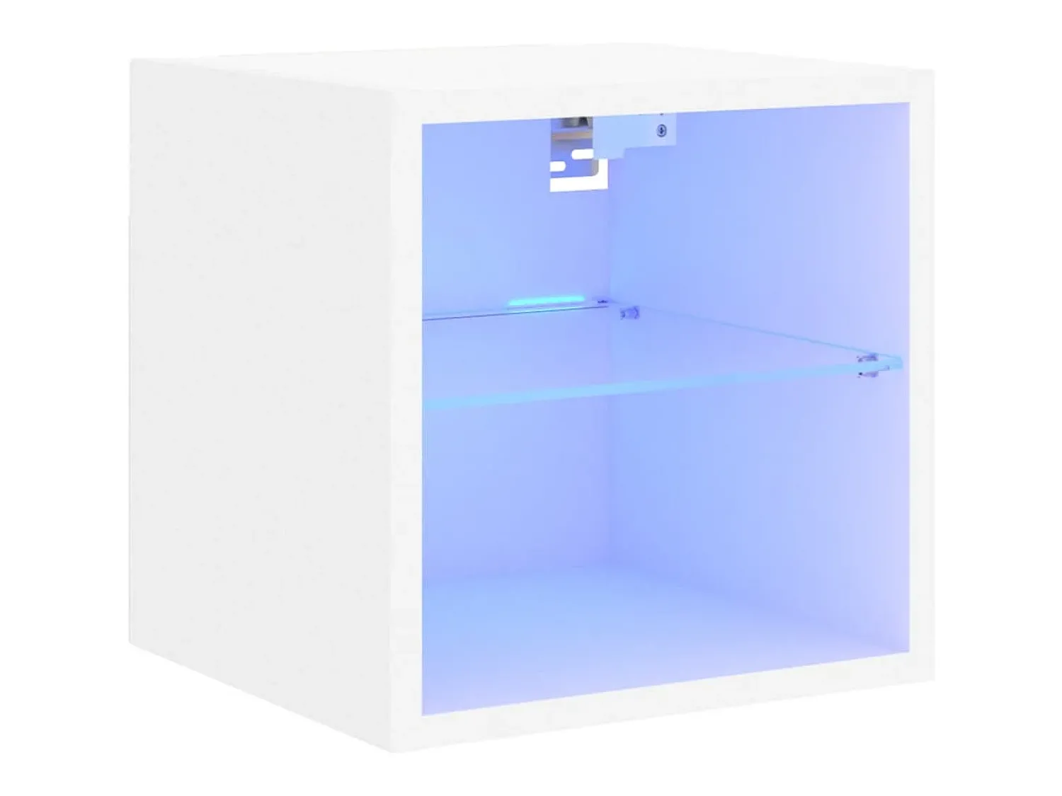 Best Móvel de parede para TV com luzes LED 30x28,5x30 cm PT656938 Branco