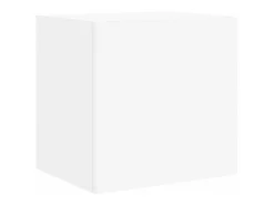 Móvel De Tv* Móvel de parede para TV com luzes LED 40,5x35x40 cm PT624137 Branco