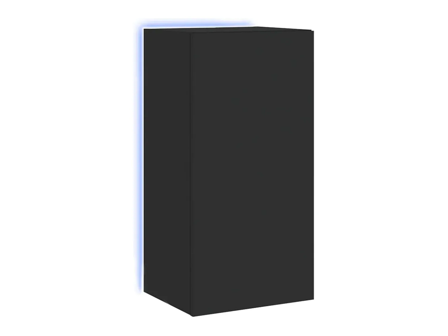 Móvel De Tv* Móvel de parede para TV com luzes LED 40,5x35x80 cm PT401670 Preto
