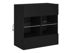Móvel de parede para TV com luzes LED 58,5x30x60,5 cm PT763986^ Móvel De Tv