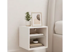 vidaxl Móvel de parede para TV com luzes LED 30x28,5x30 cm^ Móvel De Tv