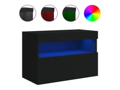 Móvel de parede para TV com luzes LED 60x30x40 cm PT595552^ Móvel De Tv