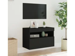 Móvel de parede para TV com luzes LED 60x30x40 cm PT595552^ Móvel De Tv