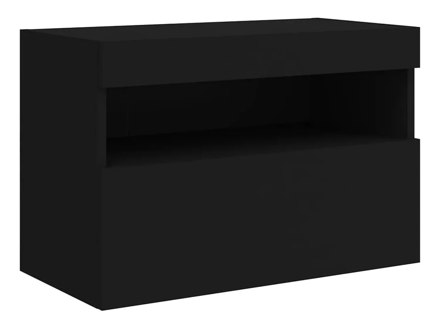 Móvel de parede para TV com luzes LED 60x30x40 cm PT595552^ Móvel De Tv