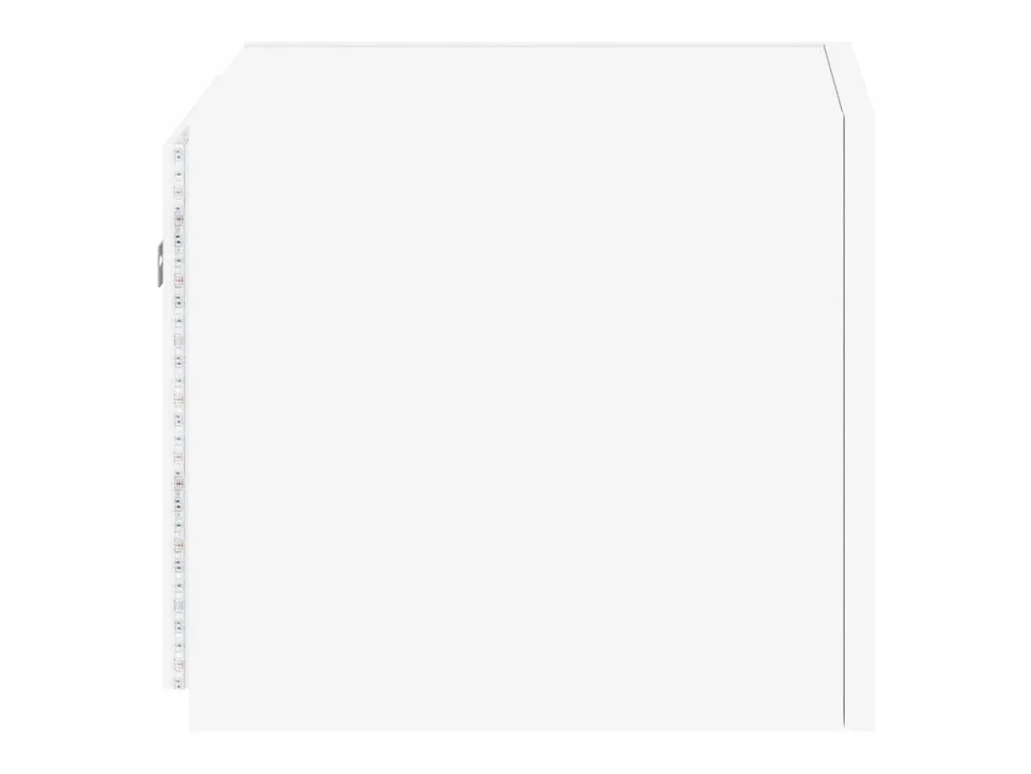 vidaxl Móvel de parede para TV com luzes LED 30,5x35x30 cm branco^ Móvel De Tv
