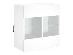 Móvel de parede para TV com luzes LED 58,5x30x60,5 cm PT377922^ Móvel De Tv