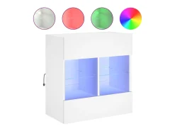 Móvel de parede para TV com luzes LED 58,5x30x60,5 cm PT377922^ Móvel De Tv
