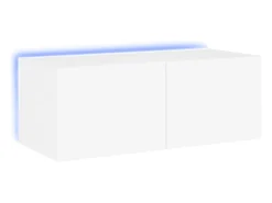 vidaxl Móvel de parede para TV com luzes LED 80x35x31 cm^ Móvel De Tv