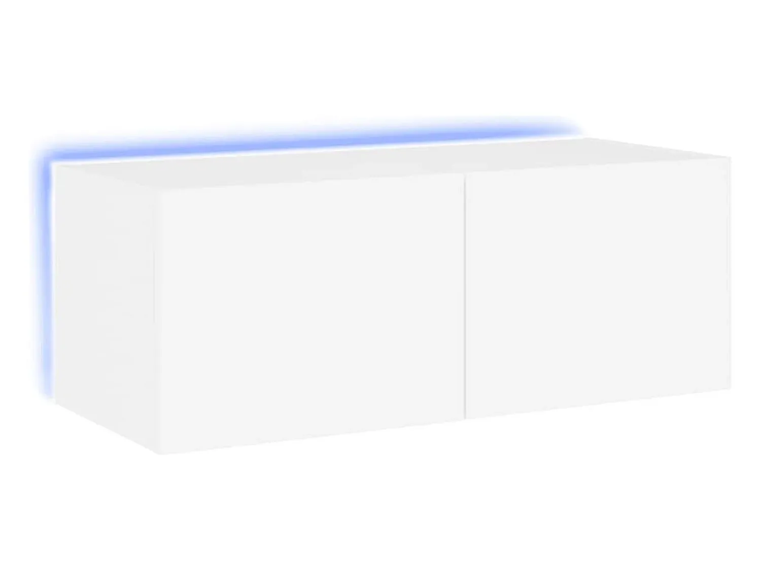 vidaxl Móvel de parede para TV com luzes LED 80x35x31 cm^ Móvel De Tv