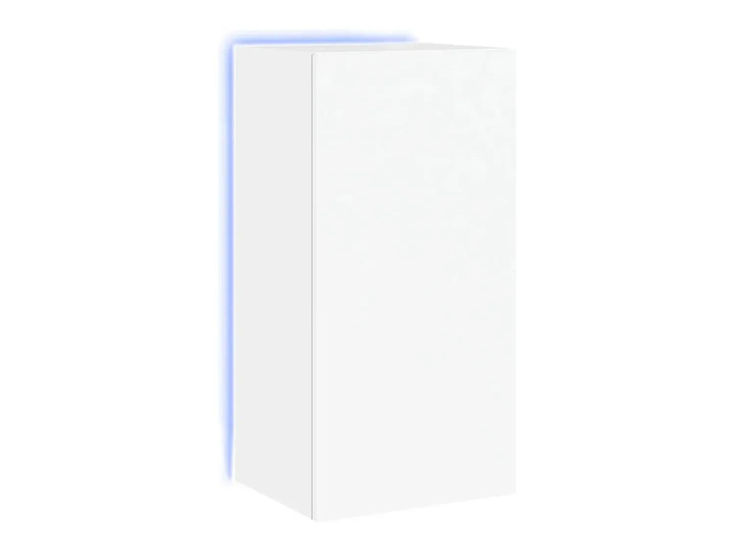 Móvel De Tv* Móvel de parede para TV com luzes LED 40,5x35x80 cm PT908737 Branco