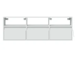 vidaxl Móvel de parede para TV com luzes LED 130x31x45 cm^ Móvel De Tv