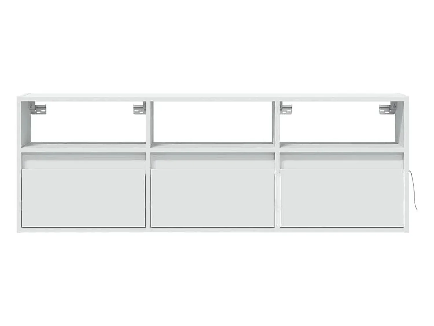 vidaxl Móvel de parede para TV com luzes LED 130x31x45 cm^ Móvel De Tv
