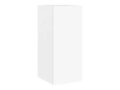 Outlet Móvel de parede para TV com luzes LED 30,5x35x70 cm PT418838 Branco