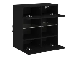 vidaxl Móvel de parede para TV com luzes LED 58,5x30x60,5 cm^ Móvel De Tv